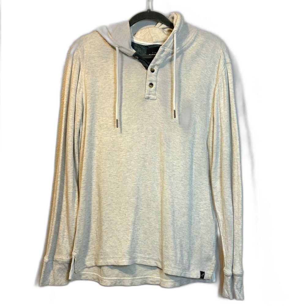 Alesbury waffle texture Henley hoodie size M